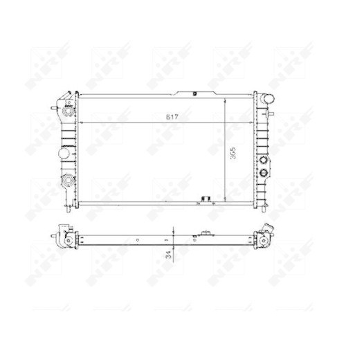 NRF K&uuml;hler, Motork&uuml;hlung EASY FIT 58973