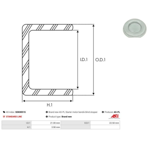 AS-PL Reparatursatz, Starter AS SDK0051S
