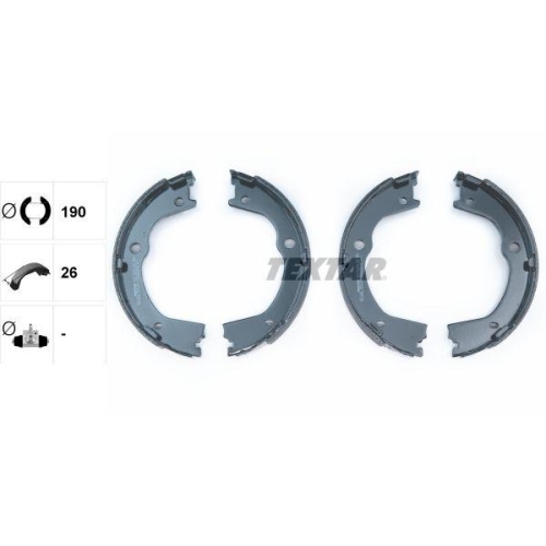TEXTAR Bremsbackensatz, Feststellbremse 91075900