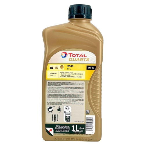 Motor&ouml;l Motoren&ouml;l Total Quartz 9000 NFC 5W-30 1 Liter Flasche 213777