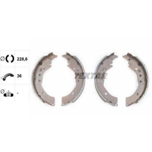 TEXTAR Bremsbackensatz 91076900