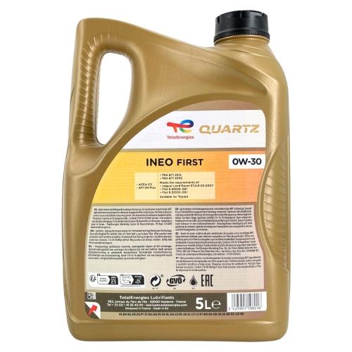 Motor&ouml;l Motoren&ouml;l Total Quartz INEO First 0W-30 5 Liter Kanister 213833