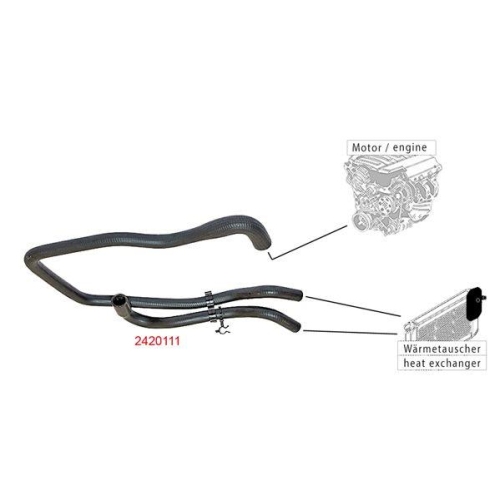 METZGER AUTOTEILE K&uuml;hlerschlauch 2420111