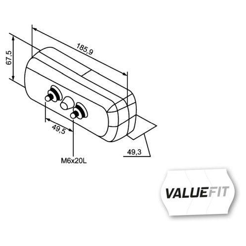 HELLA Heckleuchte HELLA VALUEFIT 2SD 357 033-001