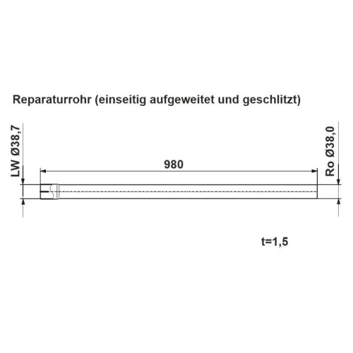 ERNST Abgasrohr, Universal 461016