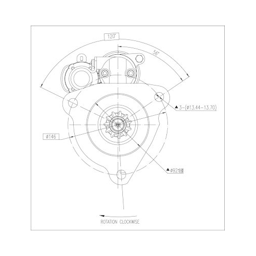 BOM-Prestolite Starter M90R3545SE
