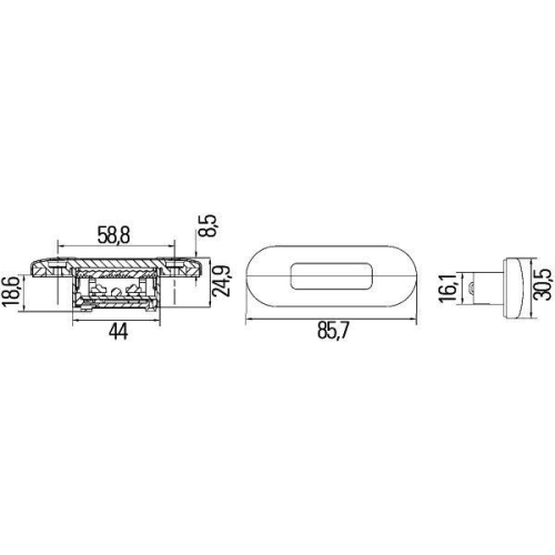 HELLA Einstiegsleuchte 2XT 959 680-612