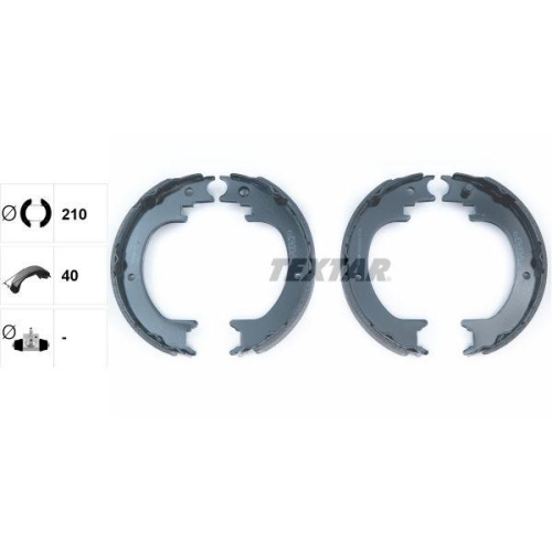 TEXTAR Bremsbackensatz, Feststellbremse 91083800
