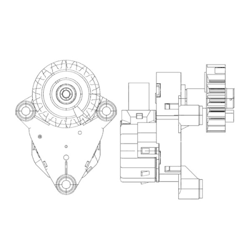 MAHLE Stellelement, Mischklappe BEHR *** PREMIUM LINE *** AA 54 000P