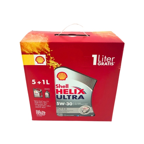 Motor&ouml;l SHELL Helix Ultra ECT C3 5W-30 5+1Liter 6 Liter Aktion 550054065
