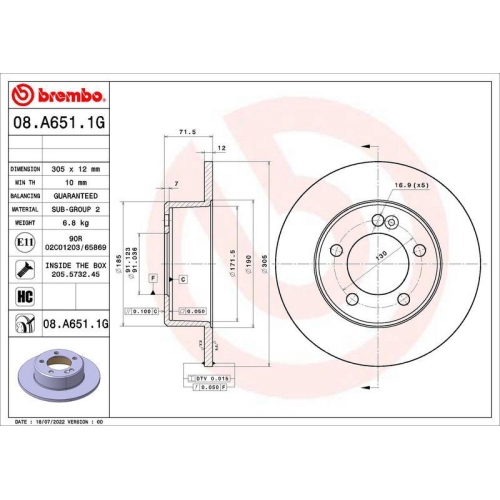 BREMBO Bremsensatz, Scheibenbremse BEYOND LINE - Greenance KT 10 037
