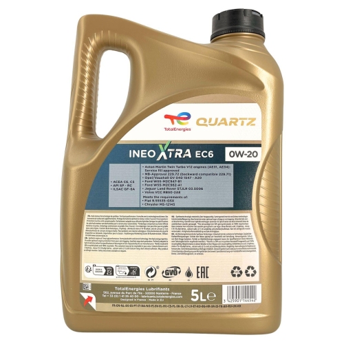Motor&ouml;l Motoren&ouml;l Total Quartz Ineo Xtra EC6 0W-20 5 Liter Kanister 228344