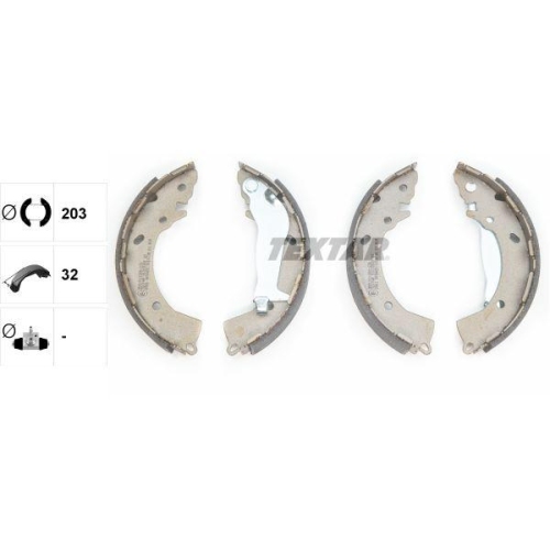 TEXTAR Bremsbackensatz 91072600