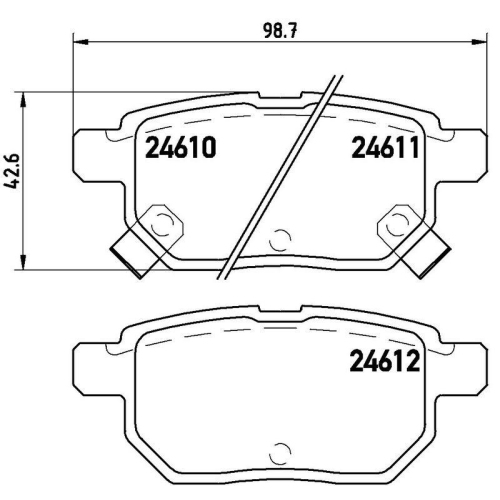 BREMBO Bremsbelagsatz, Scheibenbremse PRIME LINE P 83 083