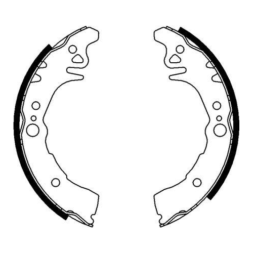 HELLA Bremsbackensatz 8DB 355 000-381