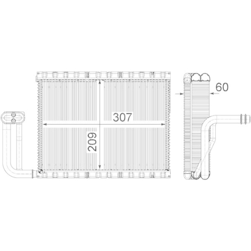 MAHLE Verdampfer, Klimaanlage BEHR *** PREMIUM LINE *** AE 104 000P