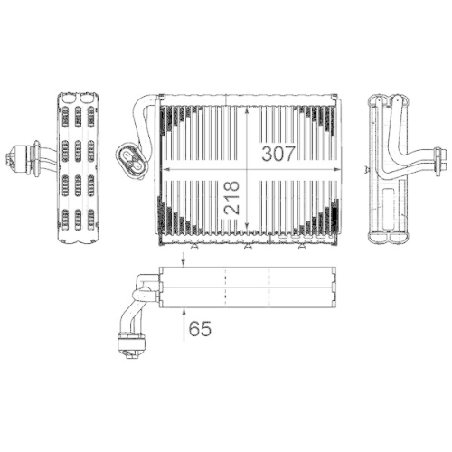 MAHLE Verdampfer, Klimaanlage BEHR *** PREMIUM LINE *** AE 108 000P