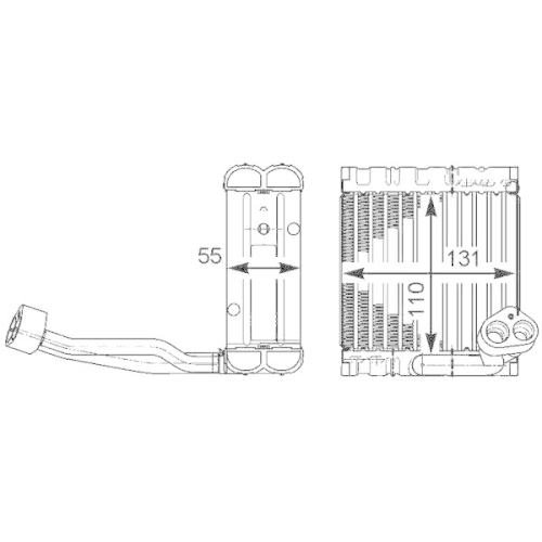 MAHLE Verdampfer, Klimaanlage BEHR *** PREMIUM LINE *** AE 115 000P