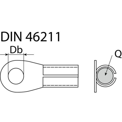 10 St&uuml;ck L&ouml;t-Kabel-Schuhe Din 46211 M10 10 X 8,2 25-50 mm&sup2; SWG 557 923 3 25