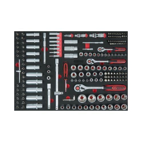 KS TOOLS 711.0195 1/4+3/8+1/2 Zoll Steckschl&uuml;ssel-Satz, 195-tlg in 1/1