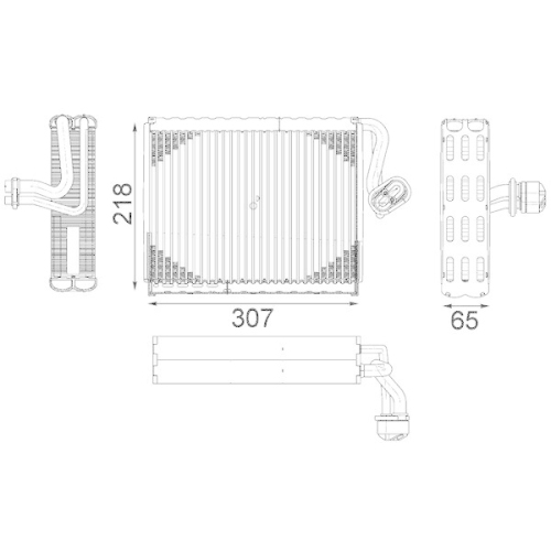 MAHLE Verdampfer, Klimaanlage BEHR *** PREMIUM LINE *** AE 122 000P