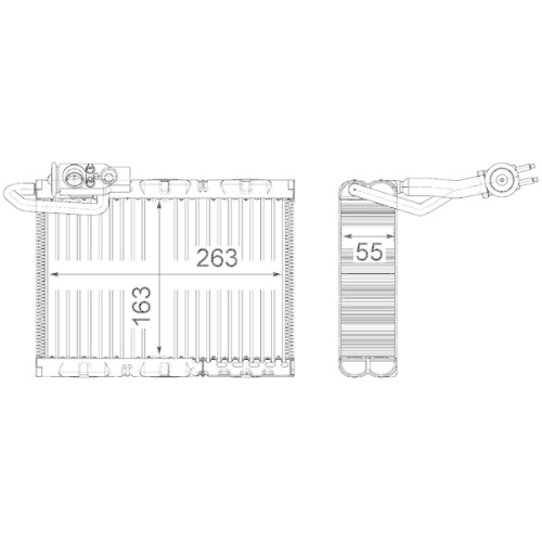 MAHLE Verdampfer, Klimaanlage BEHR *** PREMIUM LINE *** AE 126 000P