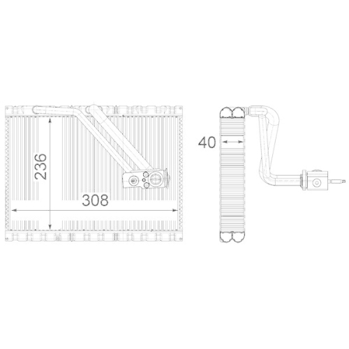 MAHLE Verdampfer, Klimaanlage BEHR *** PREMIUM LINE *** AE 127 000P