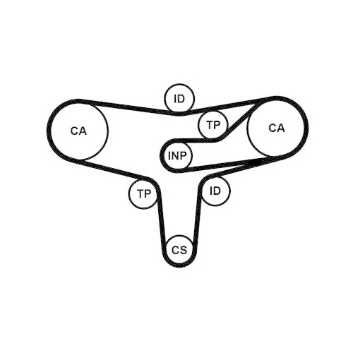 CONTINENTAL CTAM Zahnriemensatz CT1117K2PRO