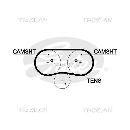 TRISCAN Zahnriemen 8645 5516XS