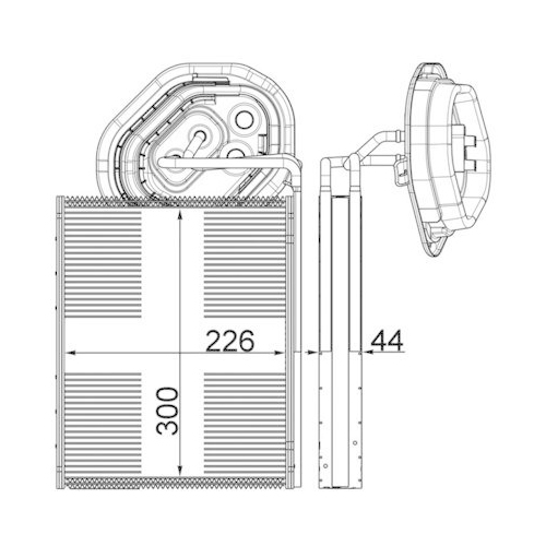 MAHLE Verdampfer, Klimaanlage BEHR *** PREMIUM LINE *** AE 3 000P