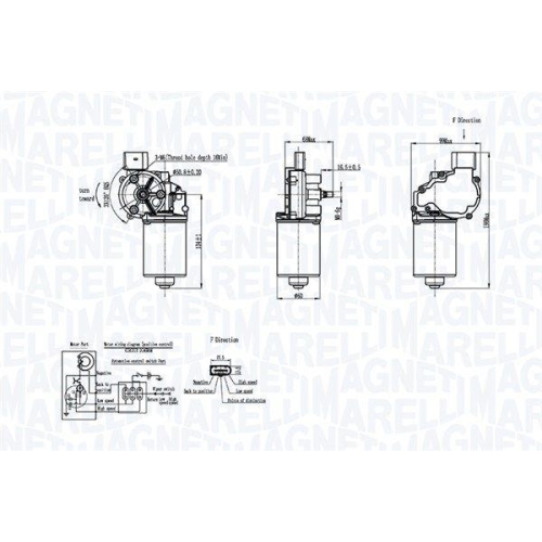 MAGNETI MARELLI Wischermotor 064046206010