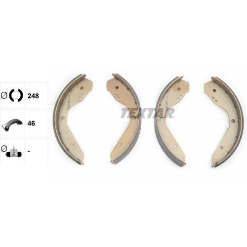 TEXTAR Bremsbackensatz 91012400
