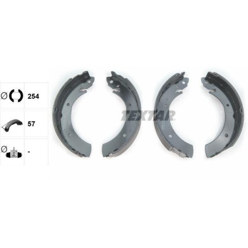 TEXTAR Bremsbackensatz 91015700