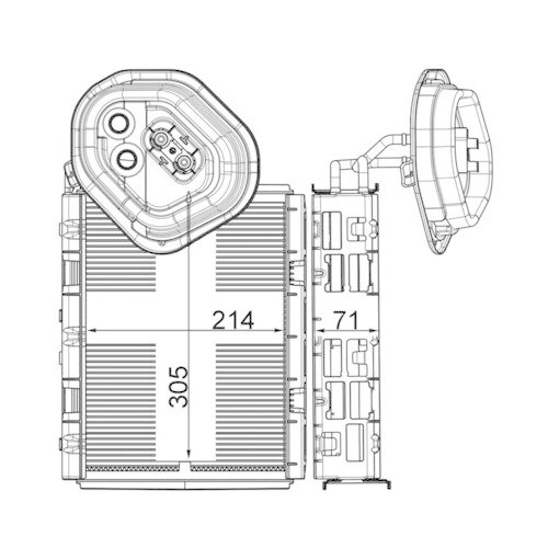 MAHLE Verdampfer, Klimaanlage BEHR *** PREMIUM LINE *** AE 4 000P