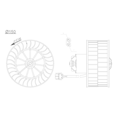 MAHLE Innenraumgebläse BEHR AB 44 000S
