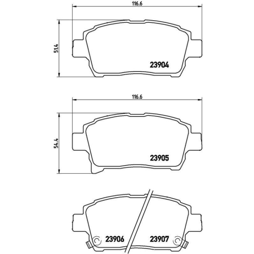 BREMBO Bremsbelagsatz, Scheibenbremse PRIME LINE P 83 103