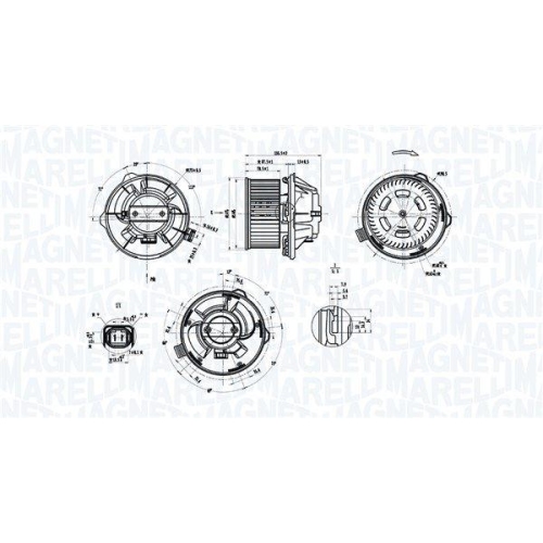 MAGNETI MARELLI Innenraumgebl&auml;se 069412389010