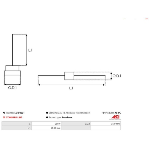 AS-PL Gleichrichter, Generator AS ARD9001