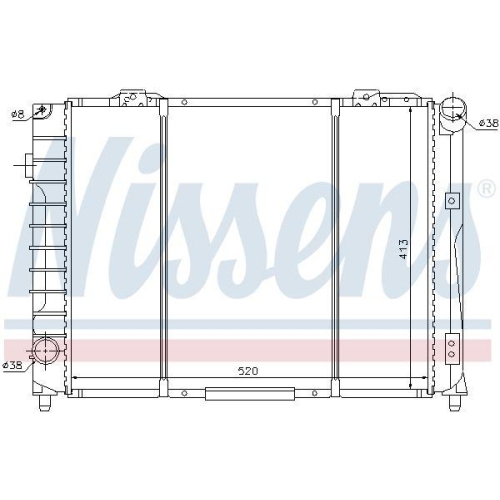 NISSENS K&uuml;hler, Motork&uuml;hlung 60021