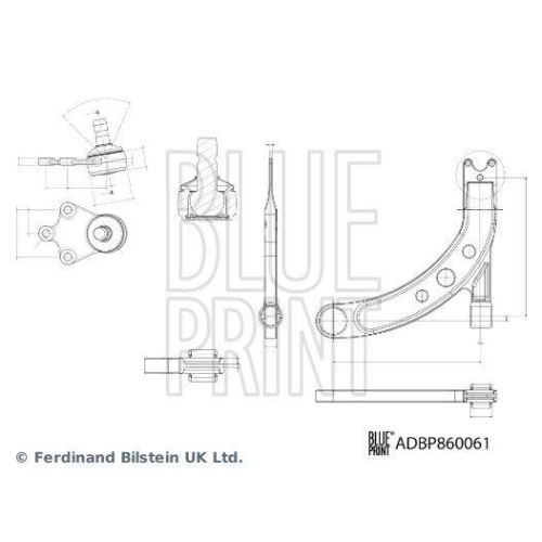 BLUE PRINT Lenker, Radaufh&auml;ngung ADBP860061