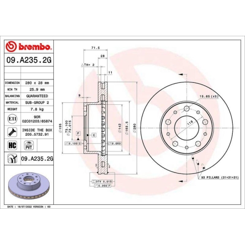 BREMBO Bremsensatz, Scheibenbremse BEYOND LINE - Greenance KT 10 002
