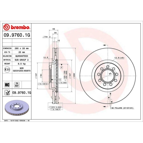 BREMBO Bremsensatz, Scheibenbremse BEYOND LINE - Greenance KT 10 022