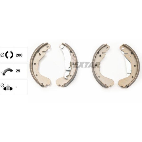 TEXTAR Bremsbackensatz 91033000