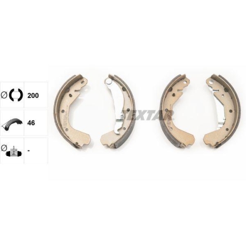 TEXTAR Bremsbackensatz 91033100