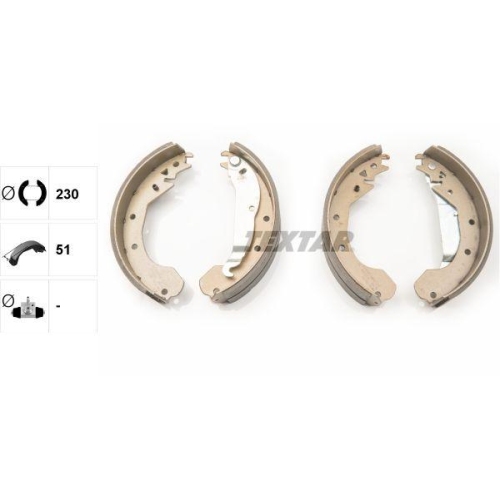 TEXTAR Bremsbackensatz 91033200