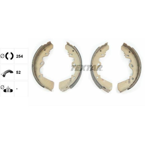 TEXTAR Bremsbackensatz 91034800