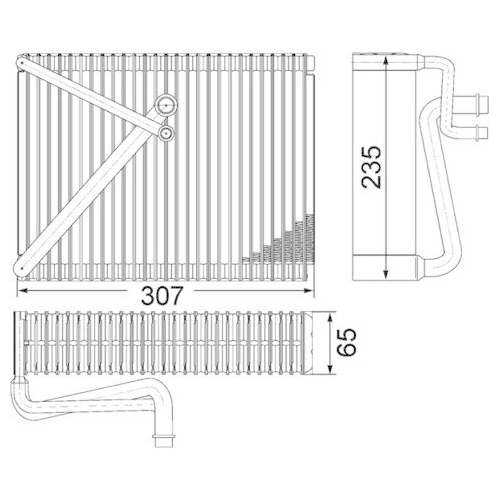 MAHLE Verdampfer, Klimaanlage BEHR *** PREMIUM LINE *** AE 87 000P
