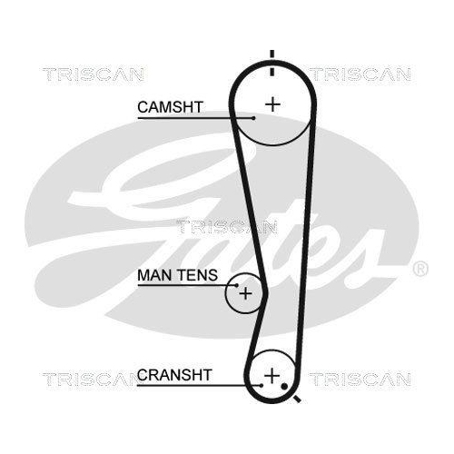 TRISCAN Zahnriemensatz 8647 41002