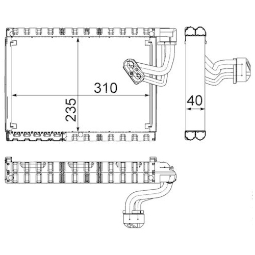 MAHLE Verdampfer, Klimaanlage BEHR *** PREMIUM LINE *** AE 89 000P