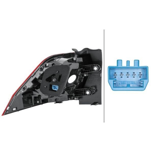 HELLA Heckleuchte 2SD 012 521-061